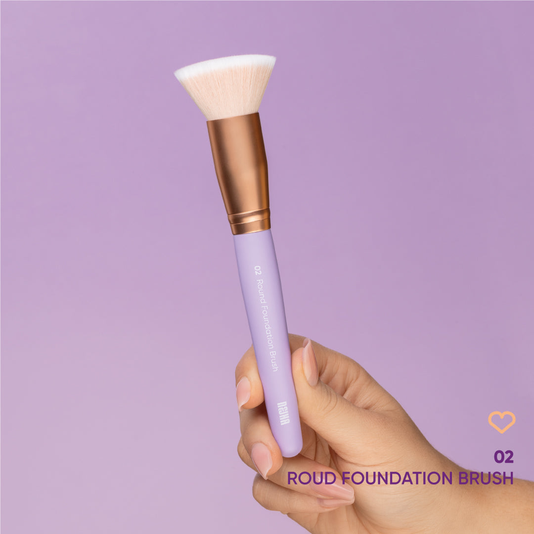NEJHA ROUND FOUNDATION BRUSH PENNELLO FONDOTINTA TONDO 02