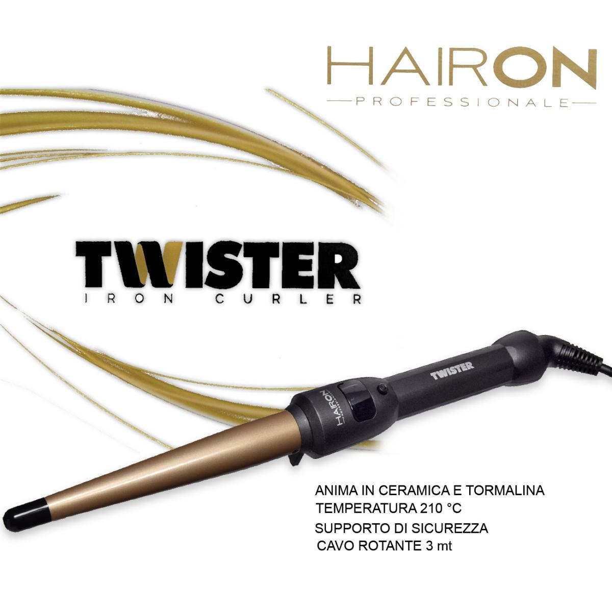 AXIMA HAIRON TWISTER FERRO ARRICCIANTE CONICO diam. 25-15mm