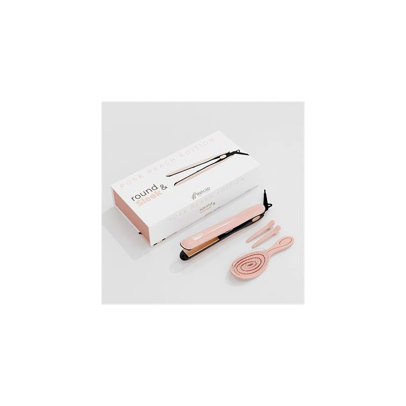 MELCAP PIASTRA ROUND & SLEEK ROSE PEACH LUXURY BOX