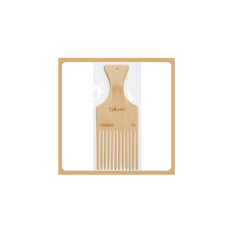 SINELCO SIBEL PETTINE IN BAMBOO A DENTI STRETTI