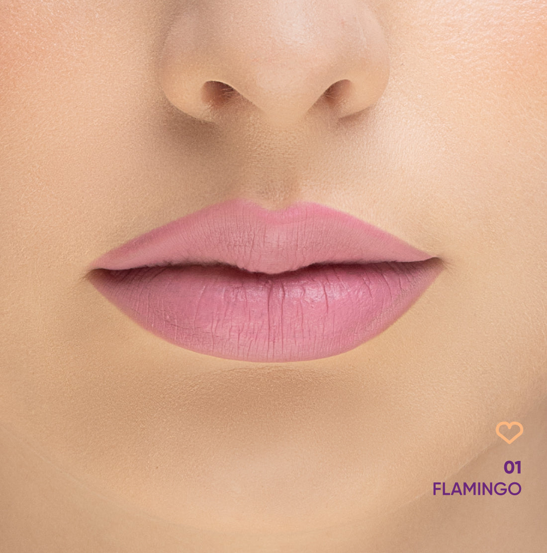 NEJHA LIP PHORIA ROSSETTO LIQUIDO MATT 01 FLAMINGO