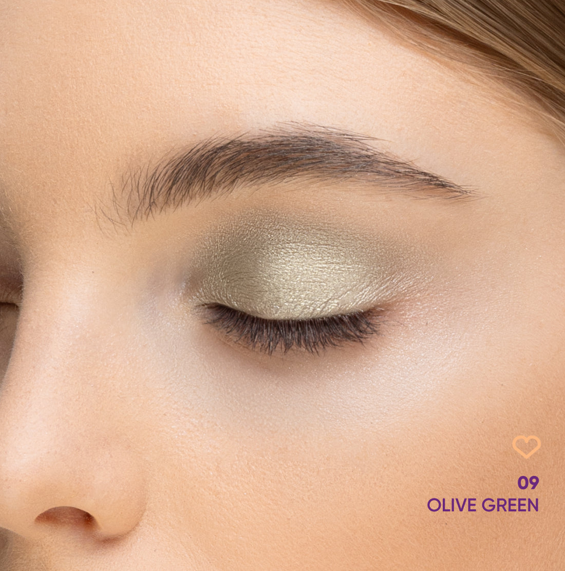 NEJHA PARTNER IN EYE OMBRETTO IN POLVERE 09 OLIVE GREEN