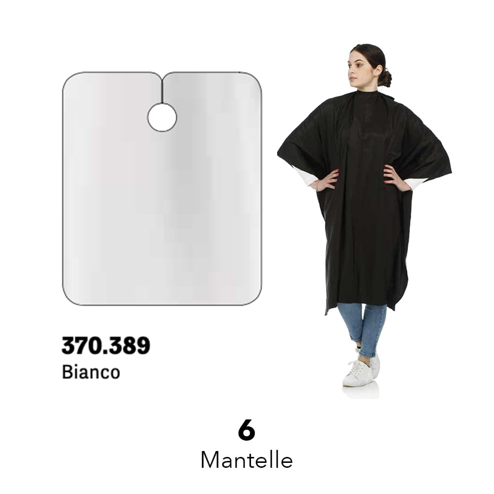 CIESSE MANTELLA TAGLIO CON BOTTONI BIANCA E NERA COD. 0016