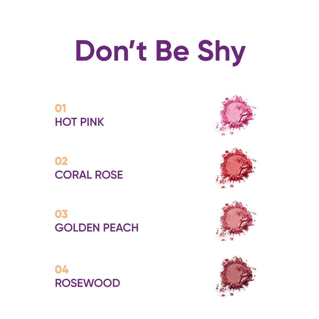 NEJHA DON'T BE SHY BLUSH IN POLVERE 01 HOT PINK