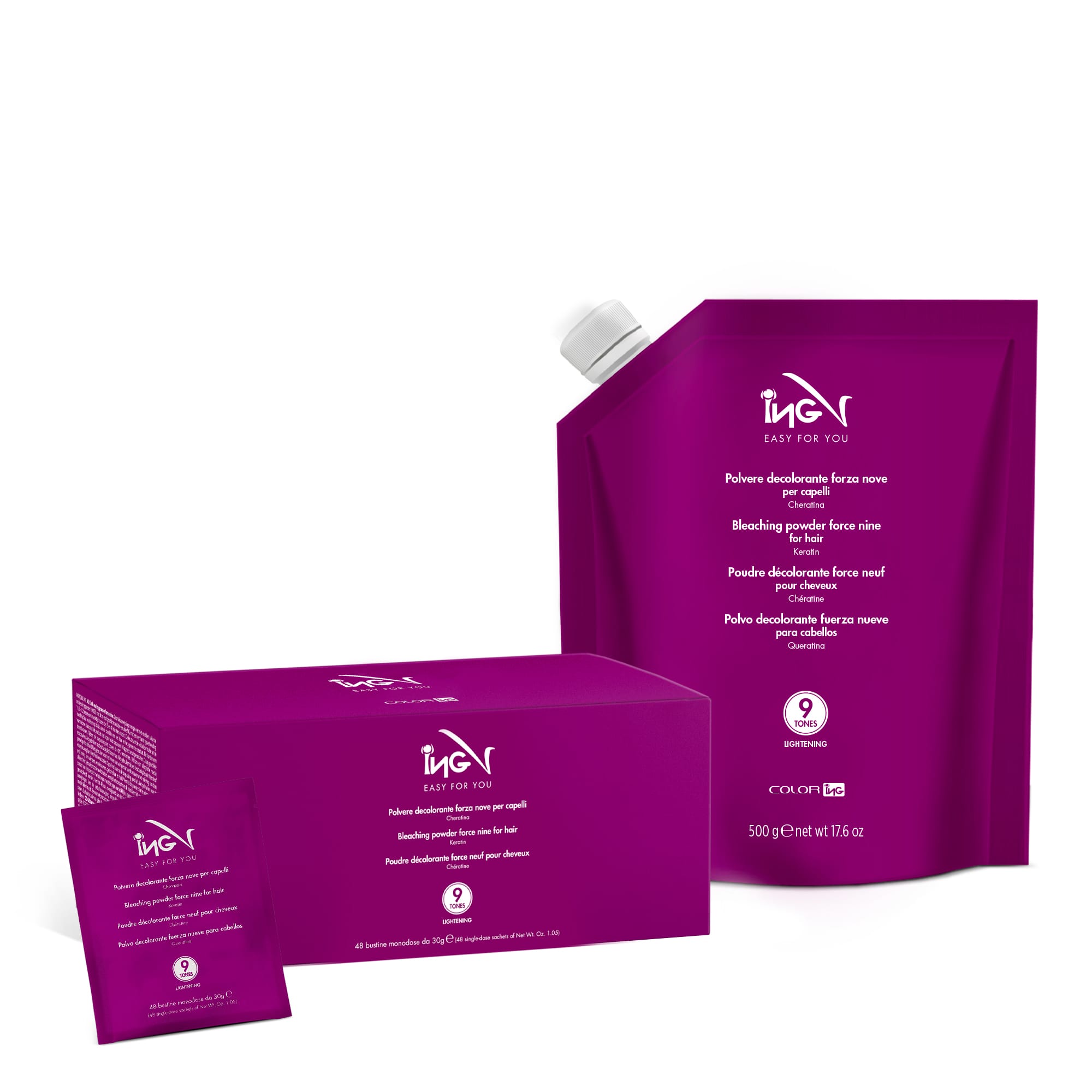 ING DECOLORANTE FORCE 9 CON CHERATINA 500GR