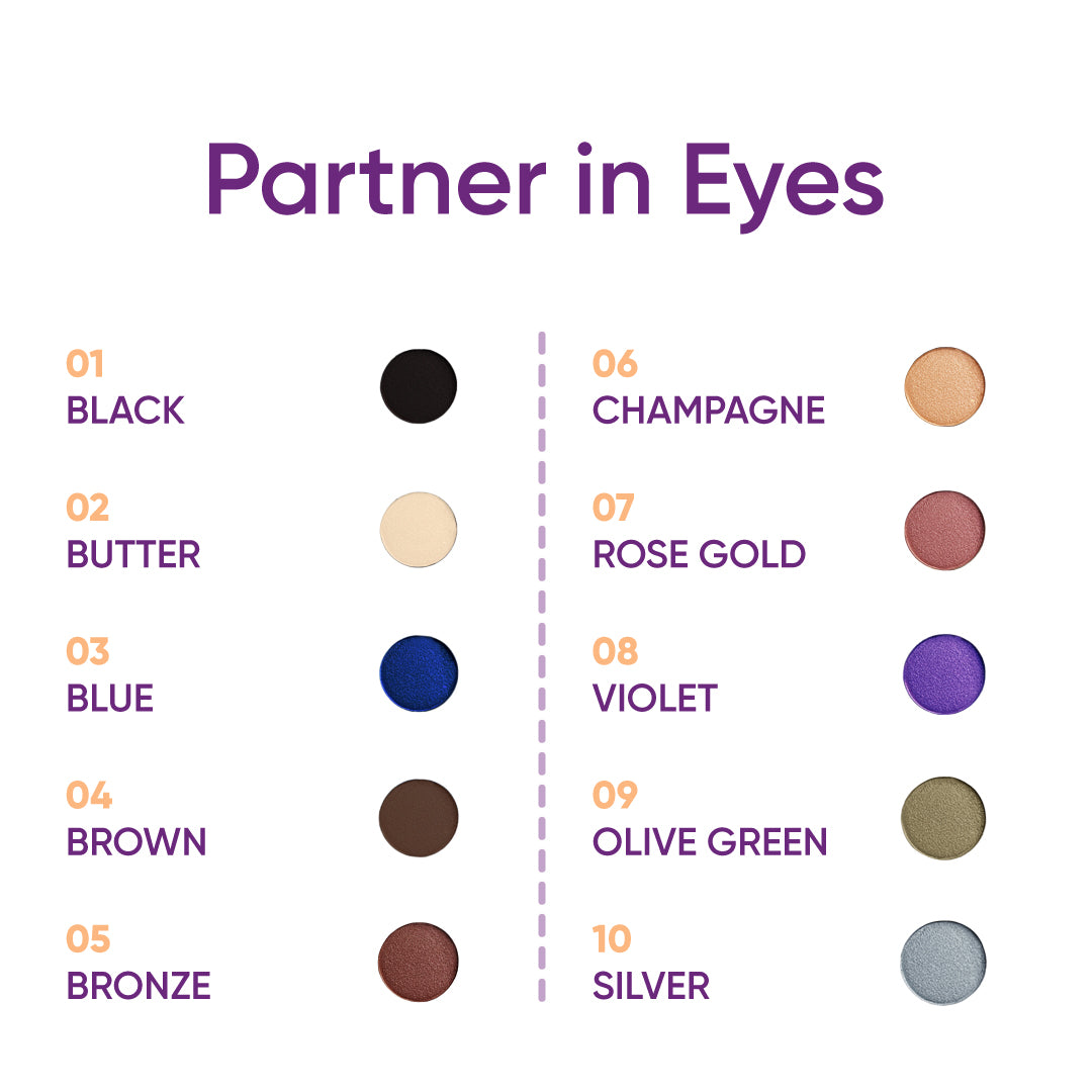 NEJHA PARTNER IN EYE OMBRETTO IN POLVERE 04 BROWN