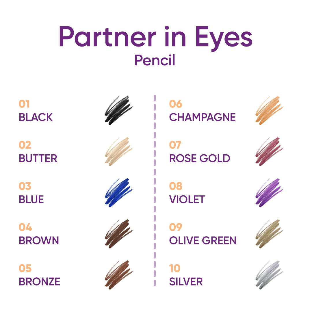 NEJHA PARTNER IN EYE PENCIL MATITA OCCHI 01 BLACK