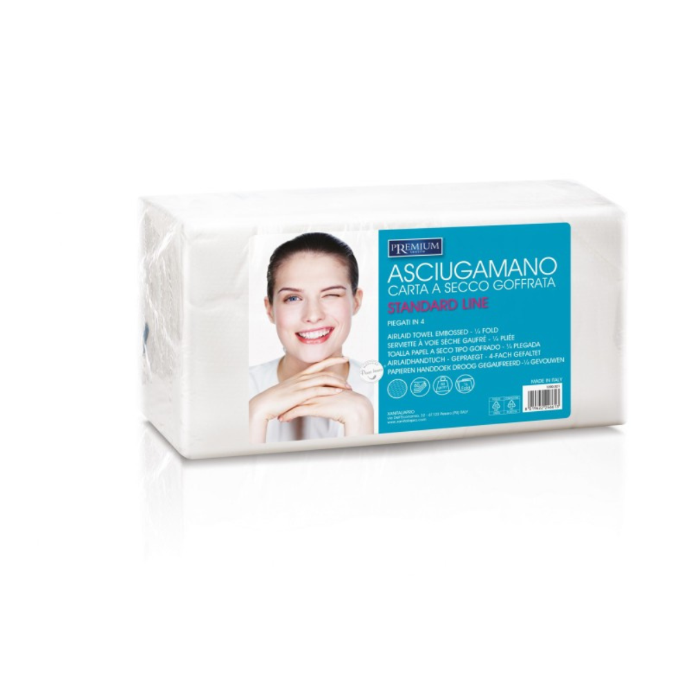 XANITALIA ASCIUGAMANO MONOPIEGATI 40X70 60PZ COD. 1200,021