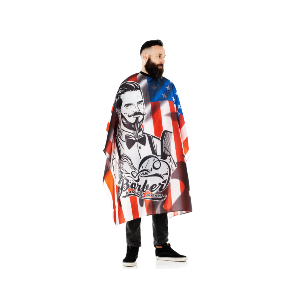 XANITALIA MANTELLA TAGLIO STARS AND STRIPES CON BOTTONI COD. 401,305