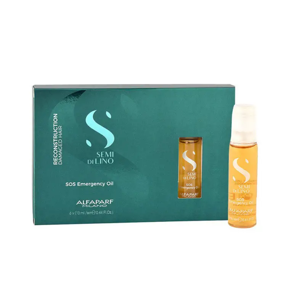 ALFA PARF SEMI DI LINO FIALE RECONSTRUCTION SOS EMERGENCY OIL 6X13ML