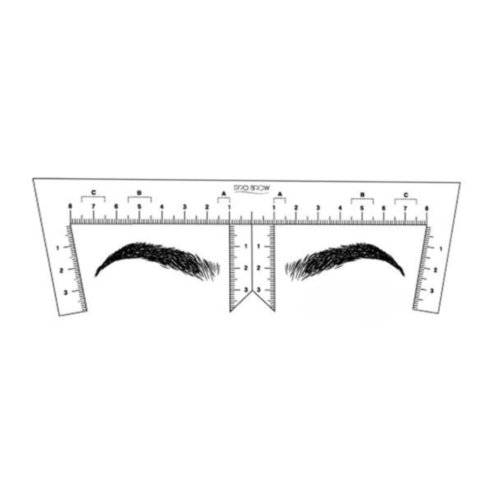 PB00208 PRO BROW RULER 10 RIGHELLI ADESIVI
